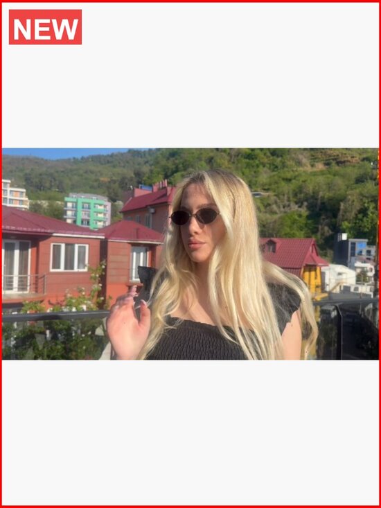 Retro Oval Small Cat Eye Sunglasses with Polarized TAC Lenses UV400
